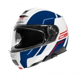 Schuberth C5 Master Motorhelm -Kortingswinkel Voor Motoruitrusting C5 master wit blauw voorzijde a9da