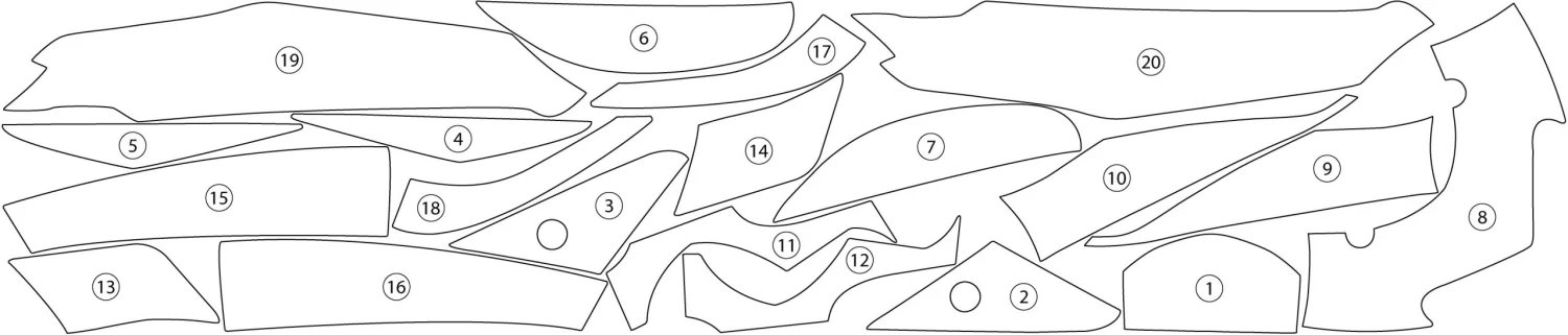 R&G SCPKAW008 Second Skin Lakbeschermer Transparant Kawasaki ZZR1400 2012-2017 5 R&G SCPKAW008 Second Skin Lakbeschermer Transparant Kawasaki ZZR1400 2012-2017 - Afbeelding 3