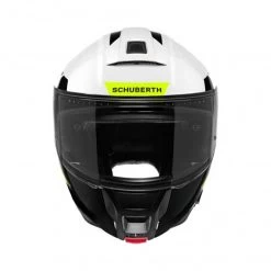 Schuberth C5 Eclipse Motorhelm -Kortingswinkel Voor Motoruitrusting c5 eclipse wit geel detail 2 db7c