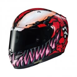 HJC R-PHA 11 Carnage Marvel Motorhelm 9 HJC R-PHA 11 Carnage Marvel Motorhelm -Kortingswinkel Voor Motoruitrusting hjc rpha 11 carnage marvel d65b