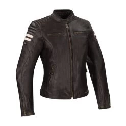 Segura Lady Stripe Perfo Motorjas -Kortingswinkel Voor Motoruitrusting segura lady stripe perfo bruin beige 1 0ded