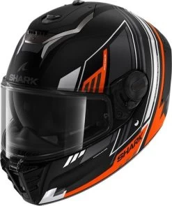 Shark Spartan RS Byhron Motorhelm -Kortingswinkel Voor Motoruitrusting shark spartan rs byhron oranje zwart grijs 164f
