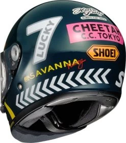 Shoei Glamster 06 Cheetah Custom Cycles TC-2 Motorhelm